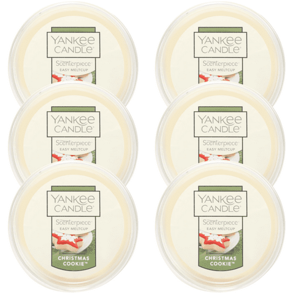 Yankee Candle Christmas Cookie Scenterpiece Easy MeltCup (Pack of 6)