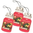 thumbnail image 1 of Yankee Candle Classic Paper Car Jar Hanging Air Freshener, Macintosh (3-Pack), 1 of 2