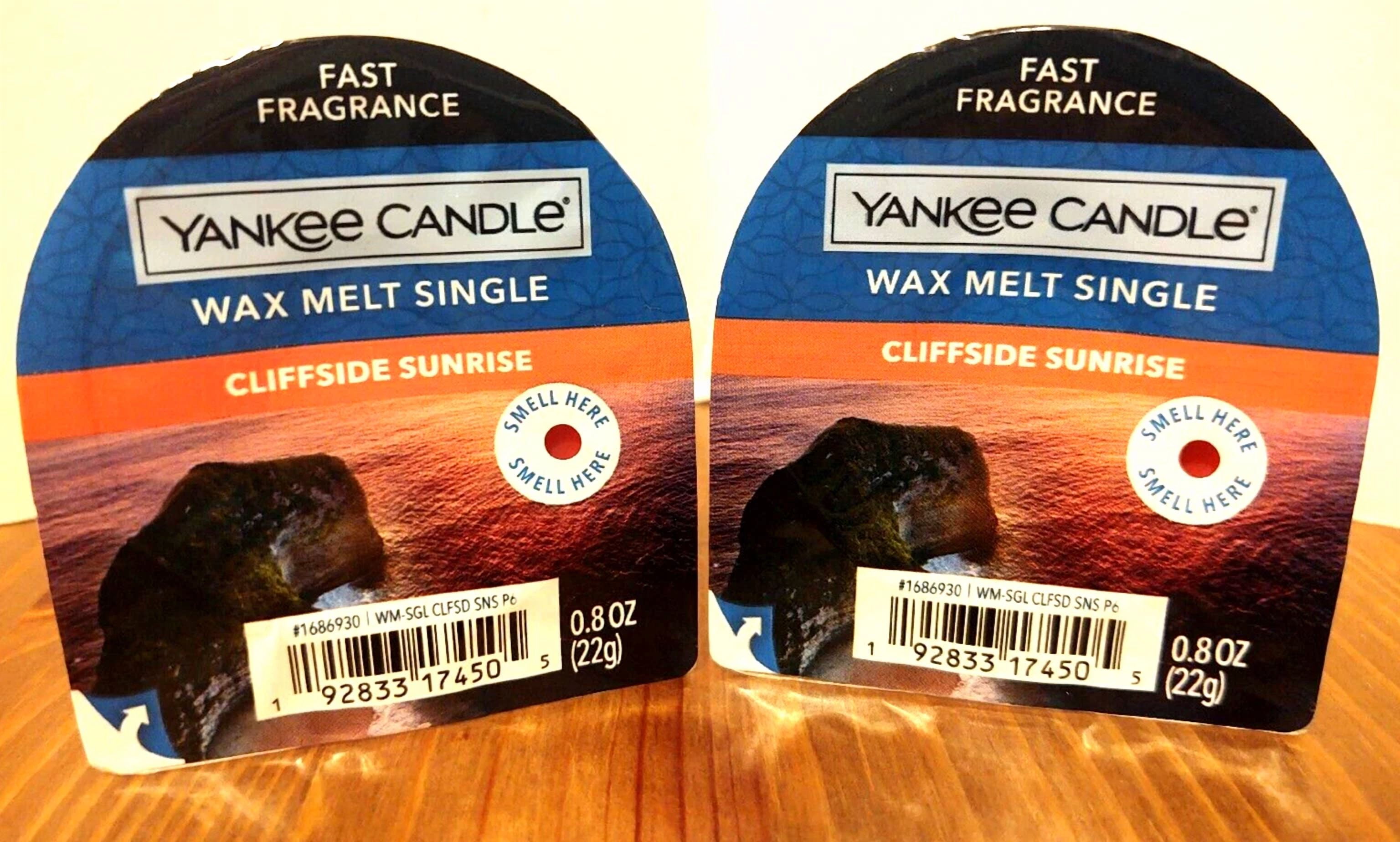 Yankee Candle Cliffside Sunrise Wax Melt Tart Singles X 2 0.8 Oz Each New