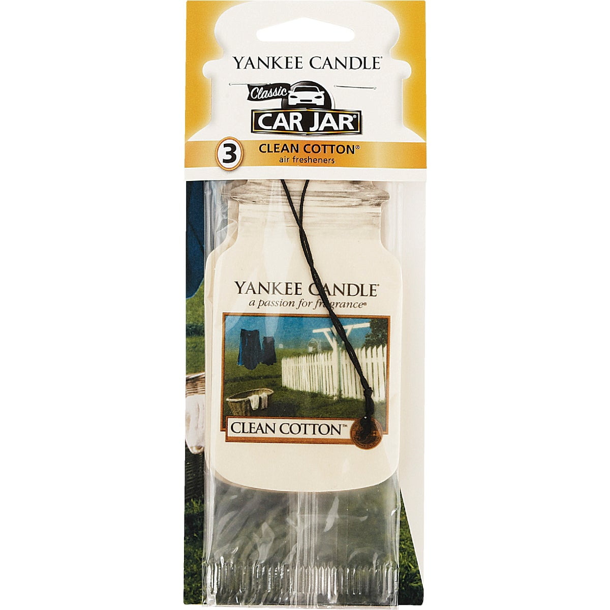 Yankee Candle Pink Sands Scented Paper Hanging Air Freshener - 3 Pack 