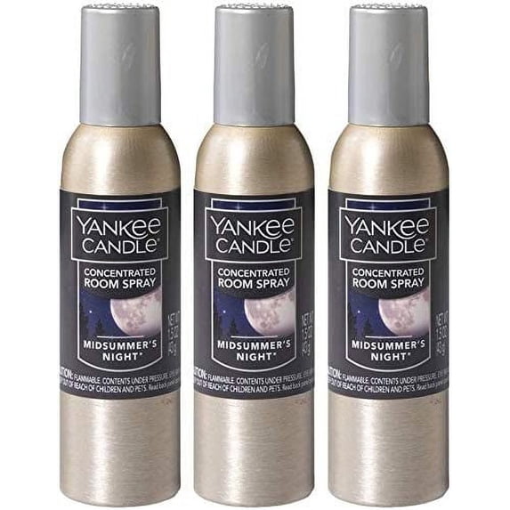 Yankee Candle Concentrated Room Spray, MidSummer's Night, 3 oz (3-Pack)