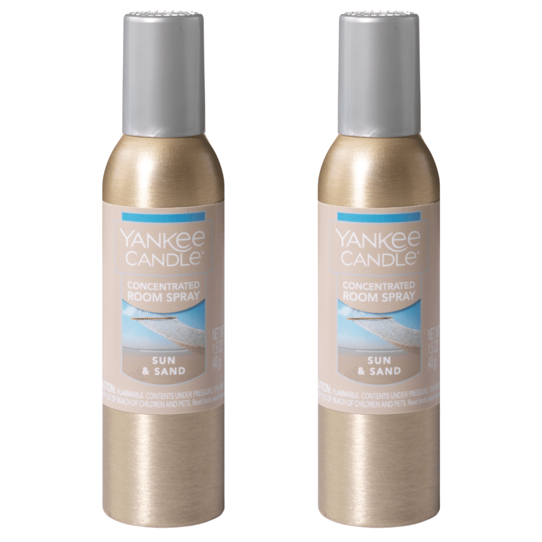Yankee Candle Concentrated Room Spray, Sun & Sand, 1.5 oz 2 Pack
