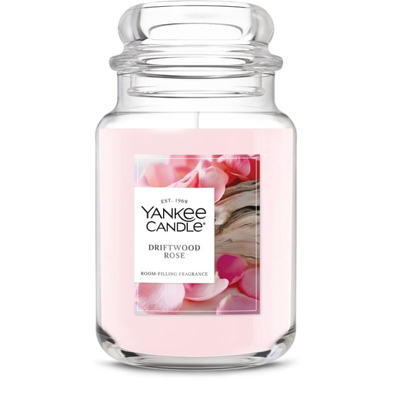 Yankee Candle Driftwood Rose Original Large Jar Scented Candles, 22 oz