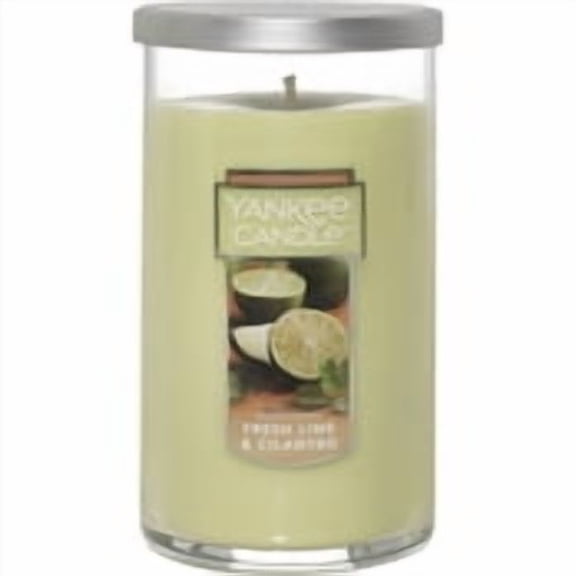 Yankee Candle FRESH LIME & CILANTRO - Medium Single Wick 12oz Pillar Candle