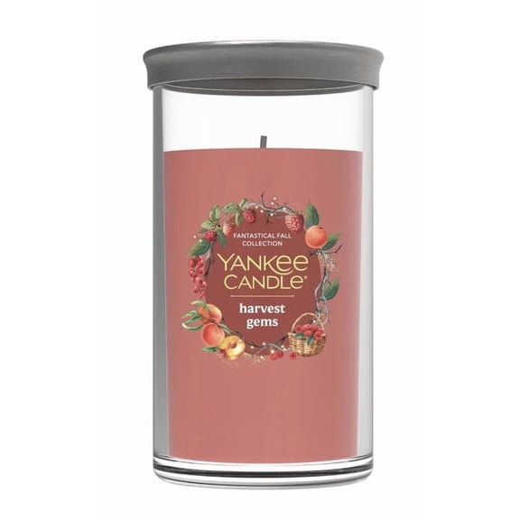 Yankee Candle Fantastical Fall Collection - Harvest Gems - Medium Pillar Candle