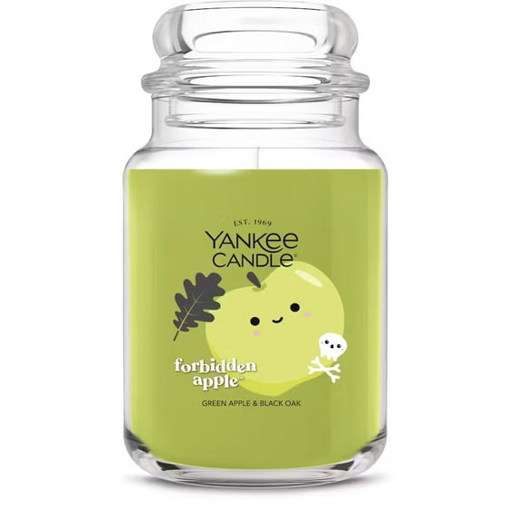 Yankee Candle Halloween Forbidden Apple Large Classic Jar Candle, 22 Ounces