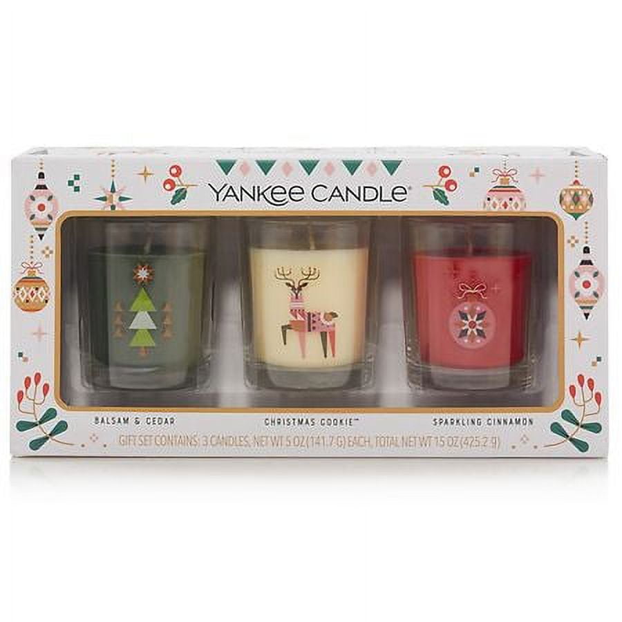 Yankee Candle Holiday Candle Set - 5.0 oz x 3 pack - Walmart.com
