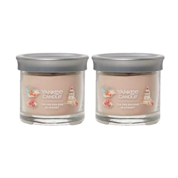 Yankee Candle Holiday 'TIS THE SEA-SUN IN SIDNEY Small Signature Tumbler 4.3 oz Candle (Set of 2)