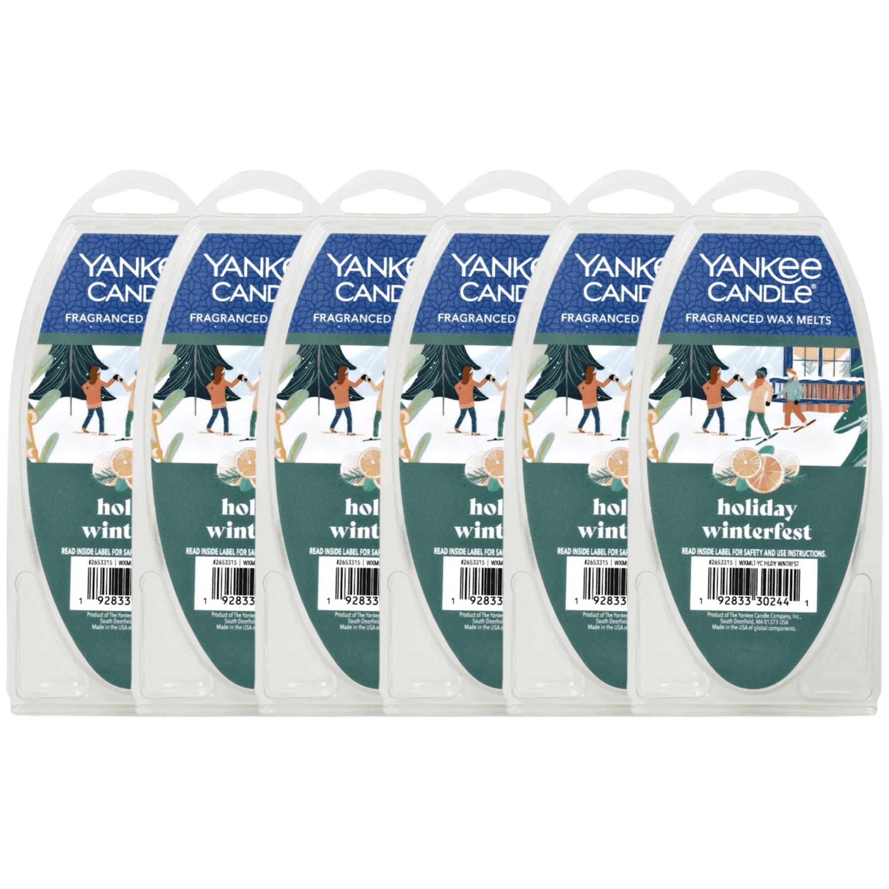 Yankee Candle Holiday Winterfest Fragranced Wax Melts, 6 Wax