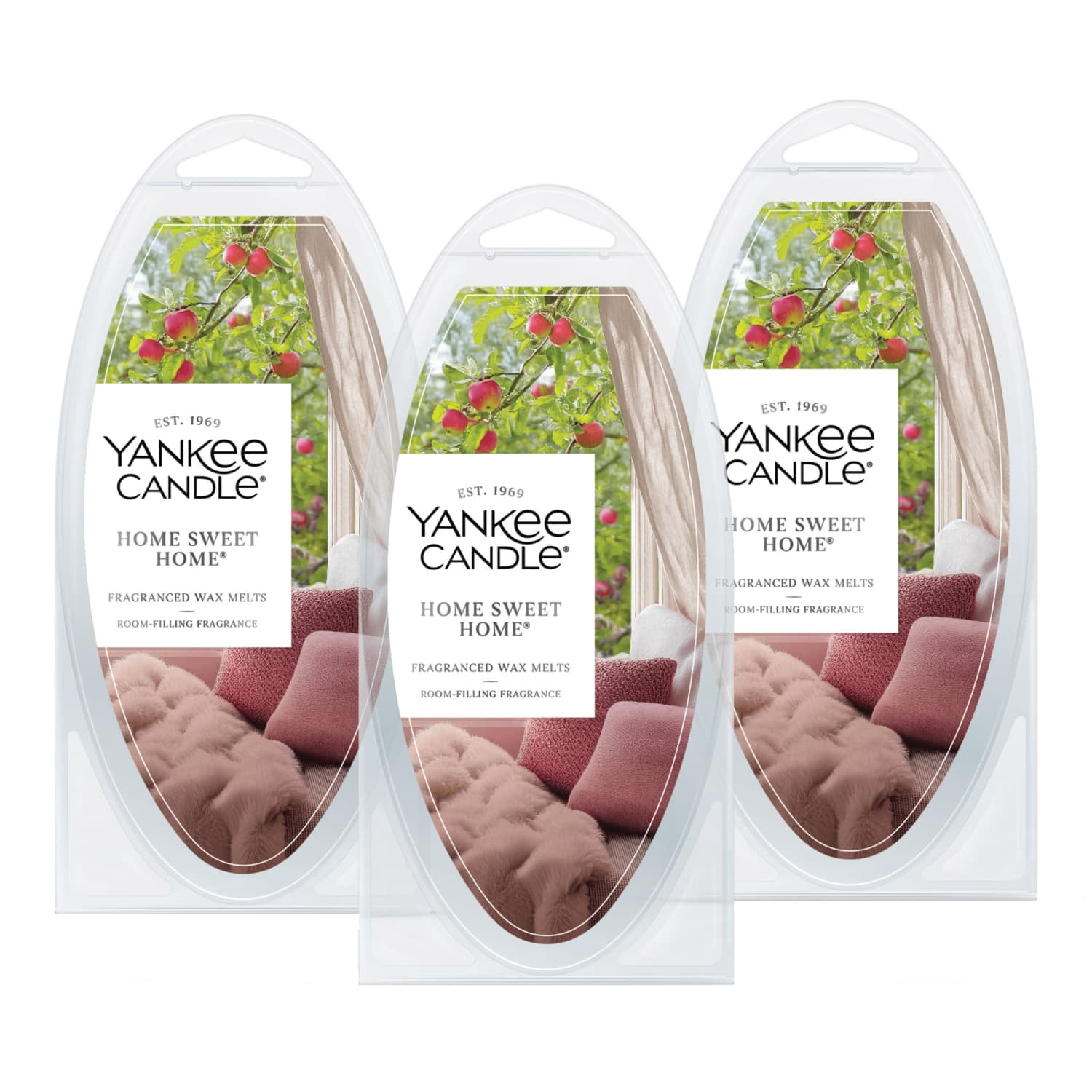 Yankee Candle Home Sweet Home Wax Melts 6 Count (Pack of 3) Ideal for Use in All Wax Warmers Perfect for DIY Candle Making