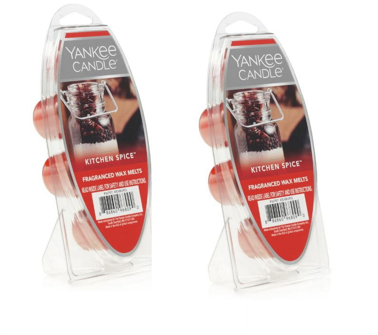 Yankee Candle Kitchen Spice Fragranced Wax Melts, 2.6 oz Pack of 2