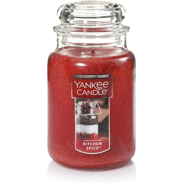 Yankee Candle Kitchen Spice Scented, Classic 22oz Large Jar Single Wick