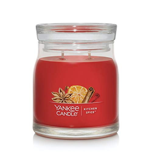 Yankee Candle Kitchen Spice Scented, Signature 13oz Medium Jar 2Wick