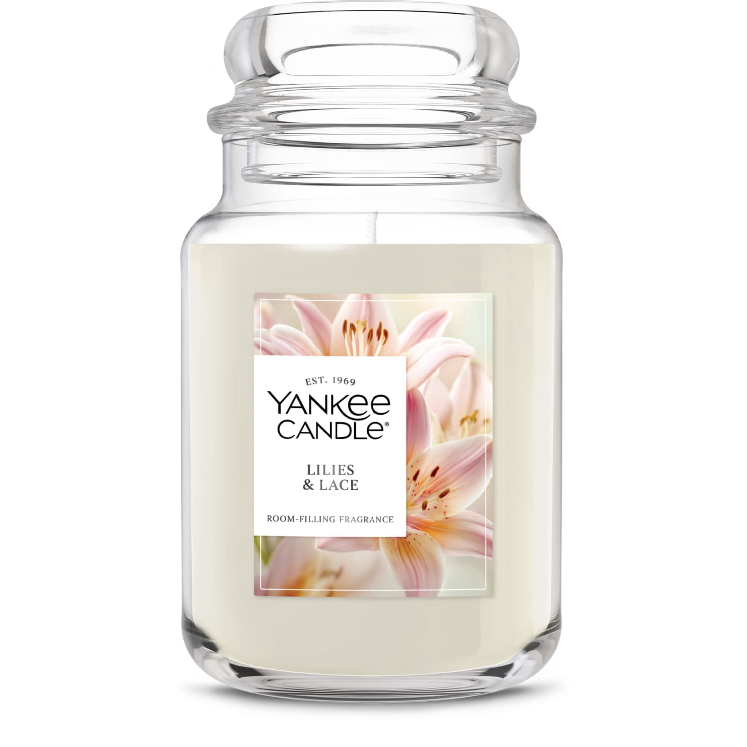 Yankee Candle Lilies & Lace Original Large Jar Scented Candles, 22 oz