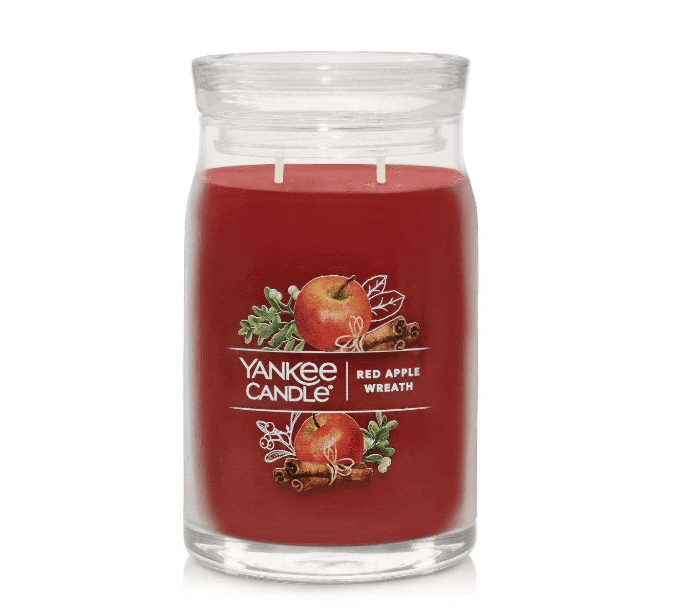 Yankee Candle Large 2-Wick Tumbler Candle, Red Apple Wreath