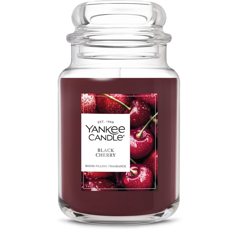 Yankee Candle ジャーLブラックチェリー 22 oz Yankee Candle, Scented Candle, Black Cherry 22 oz, Large Jar
