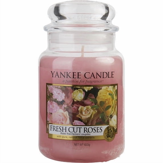 Yankee Candle Fresh Cut Roses Scented Jar - 22oz