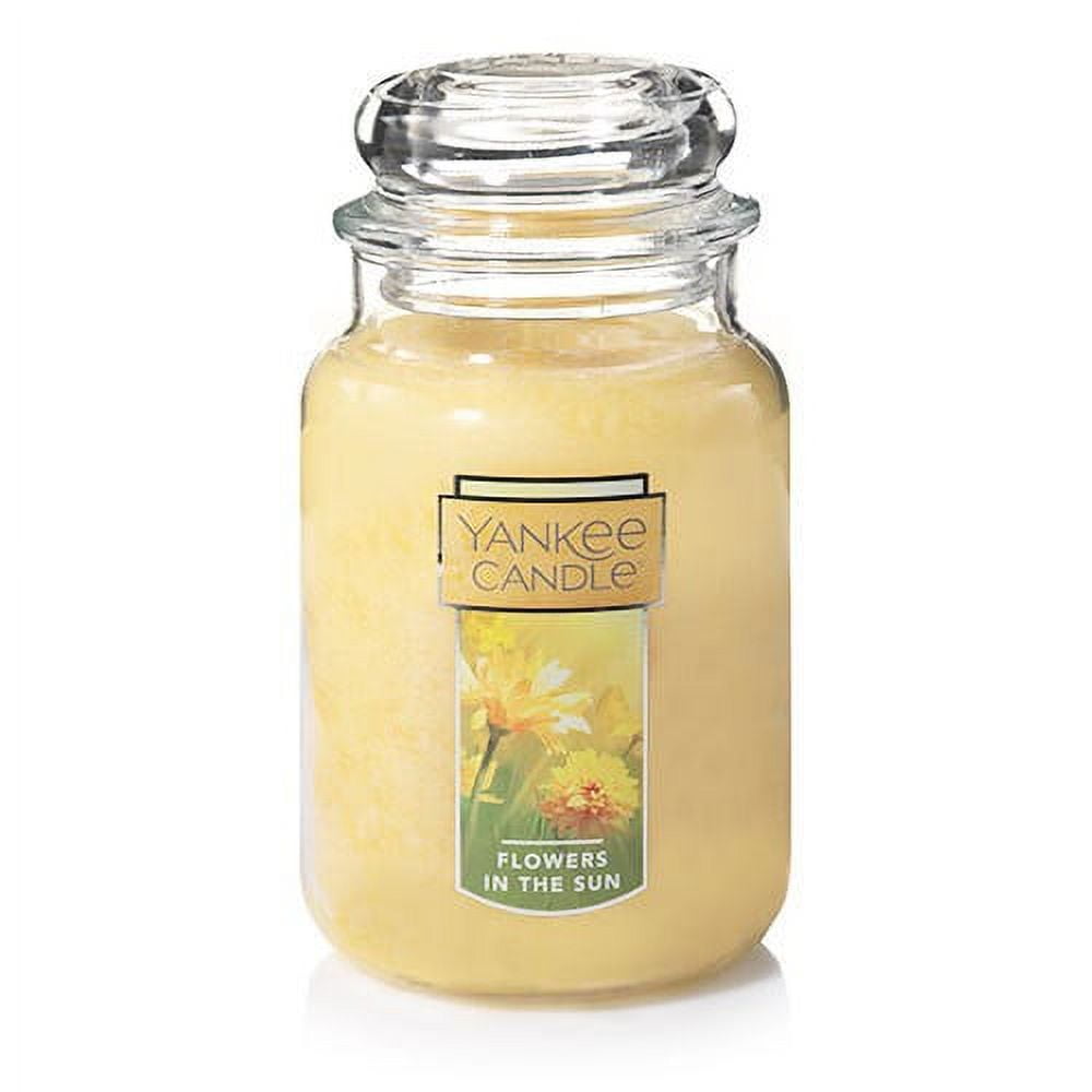 Yellow Floral Scented 22 oz. Jar Candle