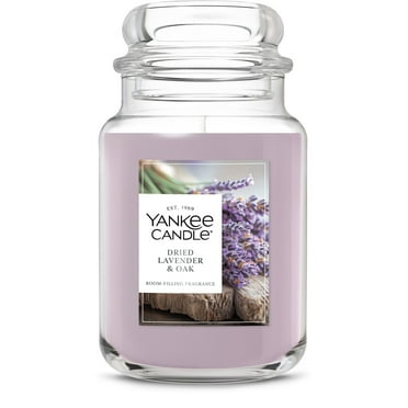 Yankee Candle Dried Lavender & Oak Original Large Jar Scented Candles, 22 oz