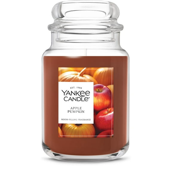 Yankee Candle Apple Pumpkin Original Large Jar Scented Candles, 22 oz