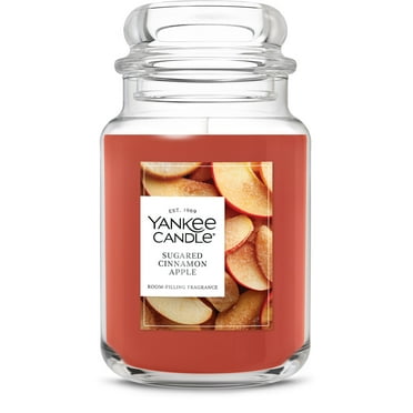 Yankee Candle Sugared Cinnamon Apple Original Large Jar Scented Candles, 22 oz