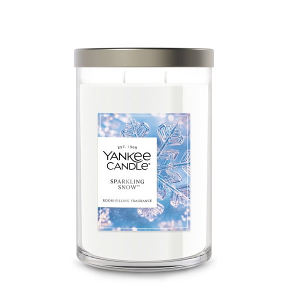 Yankee Candle Large Tumbler Scented Candle, Sparkling Snow, 20 oz