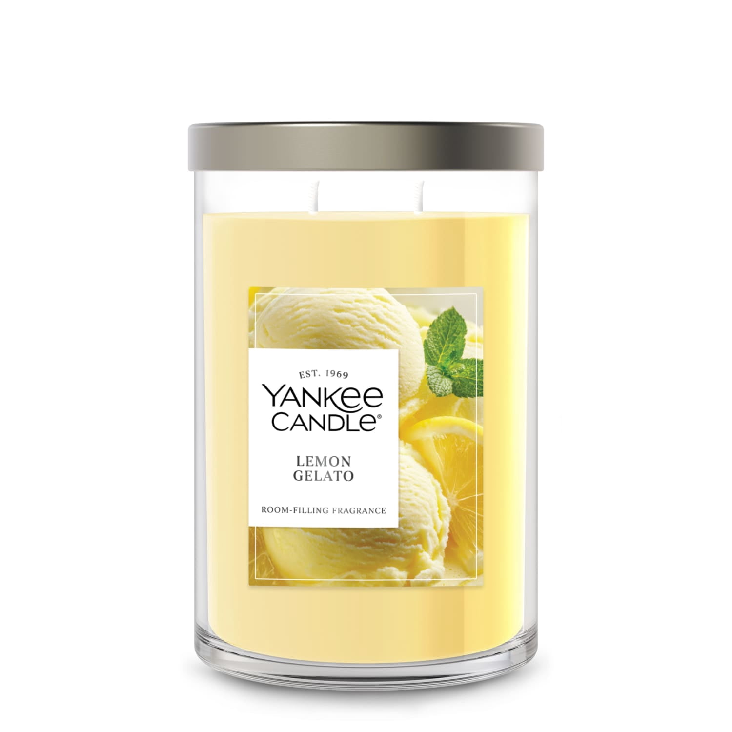 Yankee Candle Lemon Gelato Large Tumbler Scented Candles, 20 oz