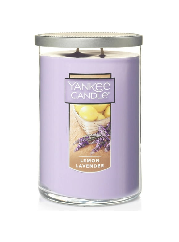 Yankee Candle Lemon Lavender - 22 oz  Large Modern Brushed Lid Tumbler Candle: Citrus Scented, Soy Wax Blend Candle with 75 Hours Burn Time