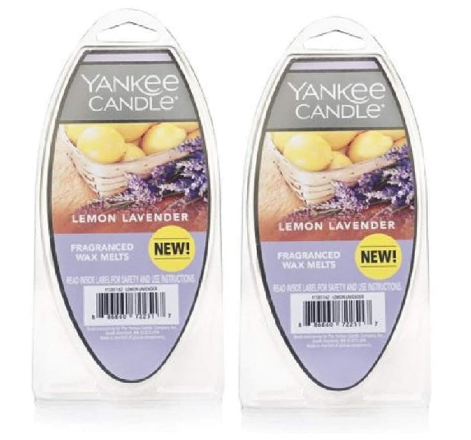 Yankee Candle Lemon Lavender Fragranced Wax Melts, 2.6 oz Pack of 2