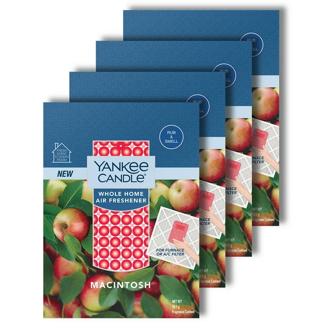 Yankee Candle Macintosh Whole Home Air Freshener, 4 Pack