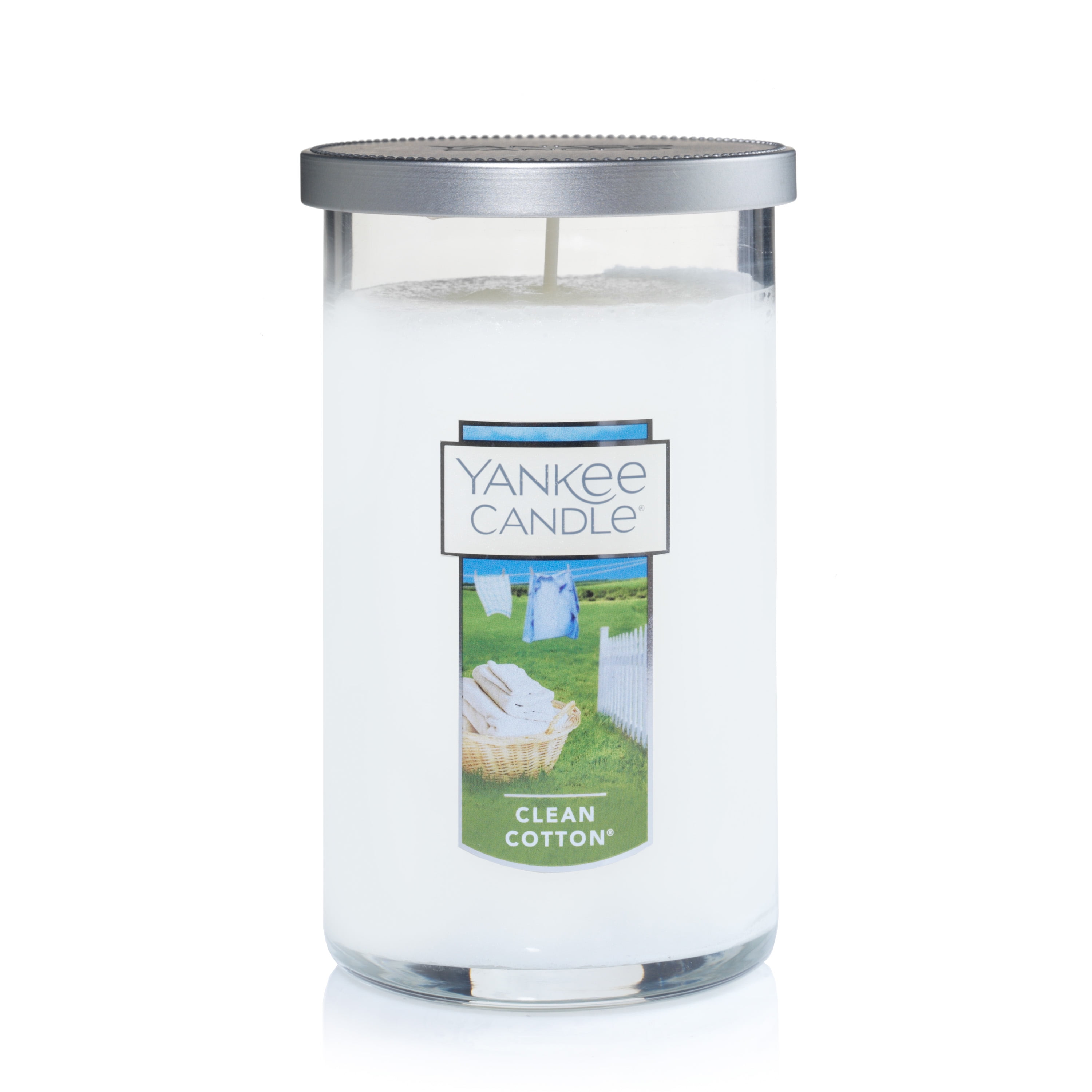 Yankee Candle Medium Perfect Pillar Scented Candle, Clean Cotton