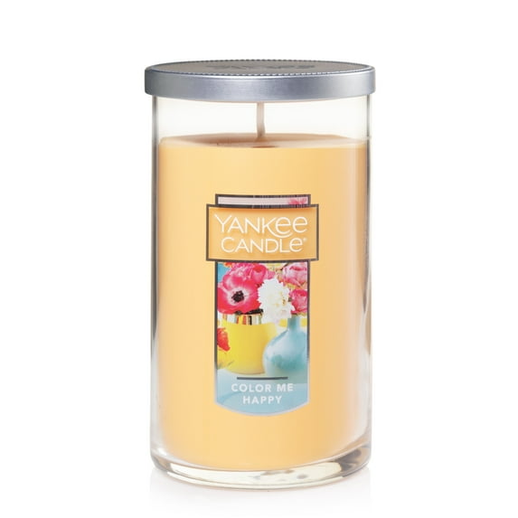 Yankee Candle Medium Perfect Pillar™ Scented Candle, Color Me Happy