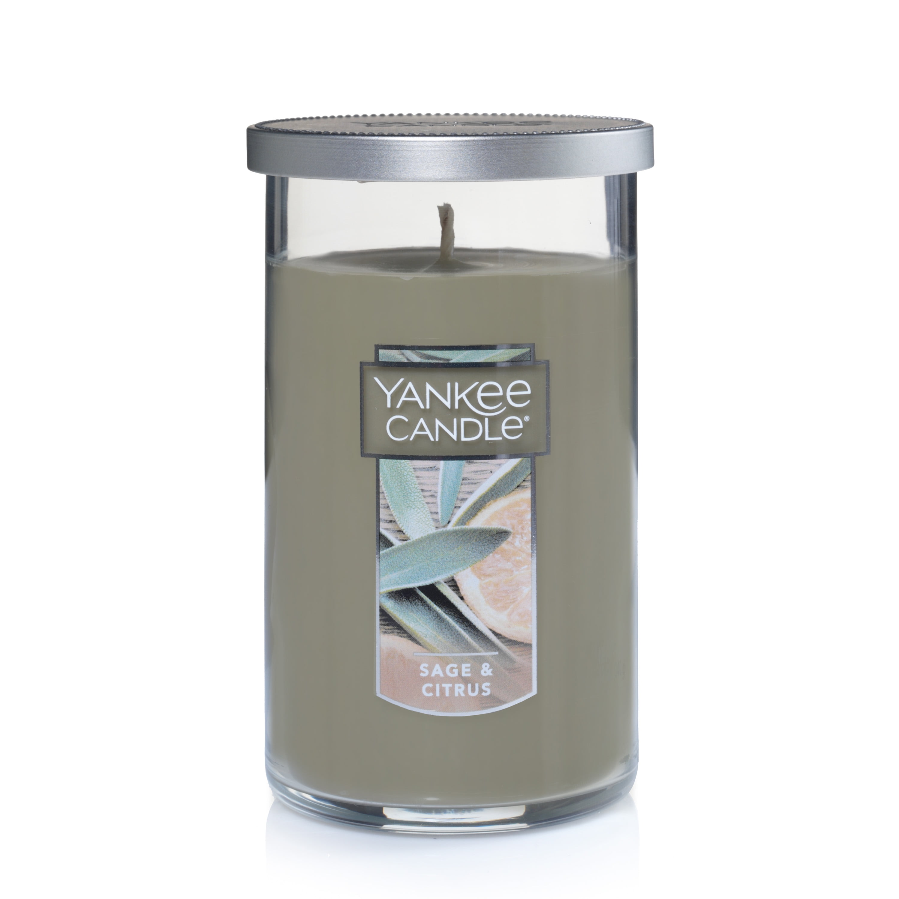Yankee Candle Medium Perfect Pillar Scented Candle, Sage & Citrus