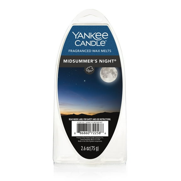 Yankee Candle Midsummer's Night Fragranced Wax Melts, 1 Pack of 6, 2.6 oz