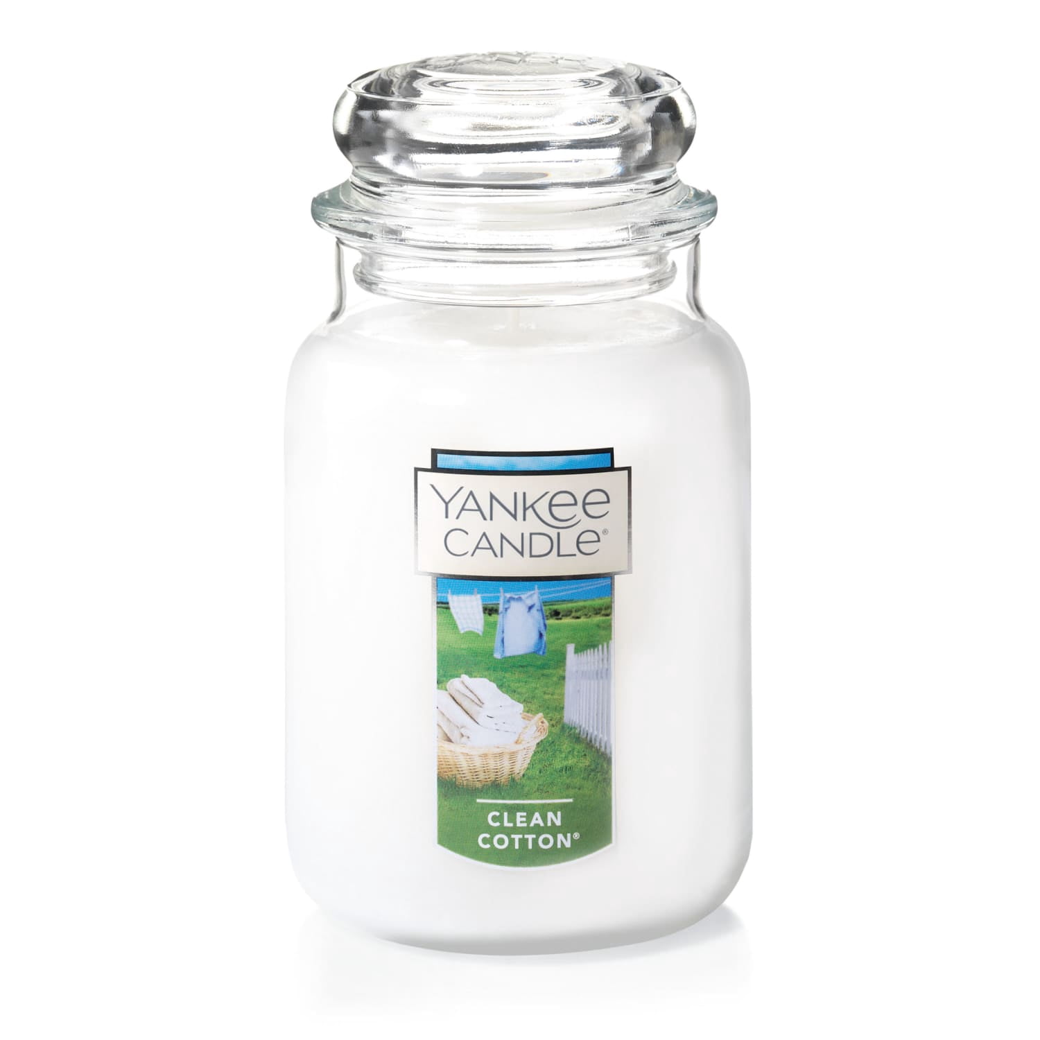 Yankee Candle, Large Jar Candle, 22 oz, Clean Cotton® - Walmart.com