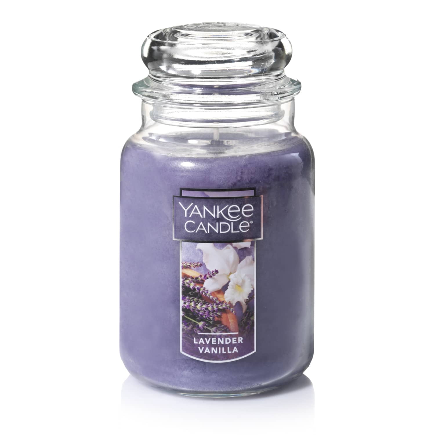 Yankee Candle Lavender Vanilla Large Jar Candle, Fresh Scent