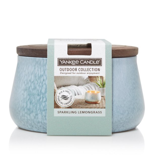 Yankee Candle Outdoor Candle Collection Sparkling Lemongrass Large