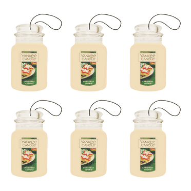 Yankee Candle Paper Car Jar, Christmas Cookie (Pack of 6)