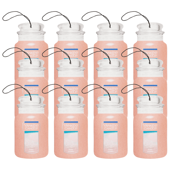 Yankee Candle Paper Car Jar, Pink Sands 12 Pack