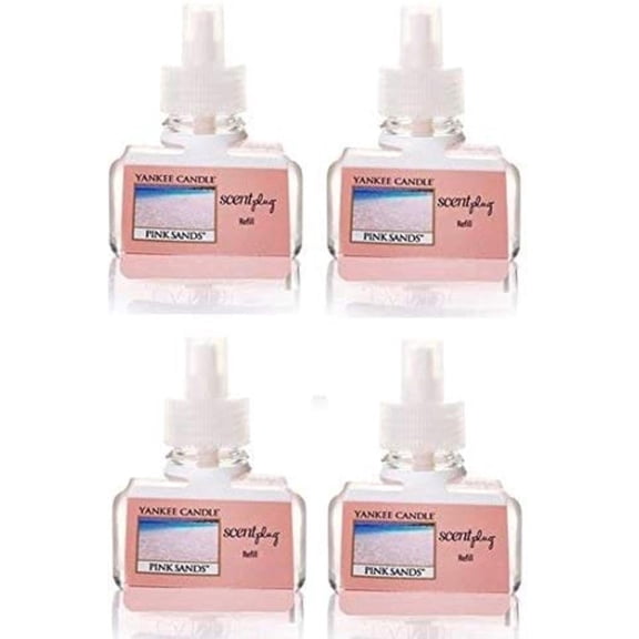 Yankee Candle Pink Sands ScentPlug Refills 4-Pack, 4-Pack Refills 0.625 ounces each By Visit the Yankee Candle Store