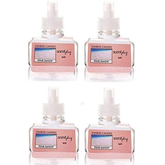 Yankee Candle Pink Sands ScentPlug Refills 4-Pack, 4-Pack Refills 0.625 ounces each By Visit the Yankee Candle Store