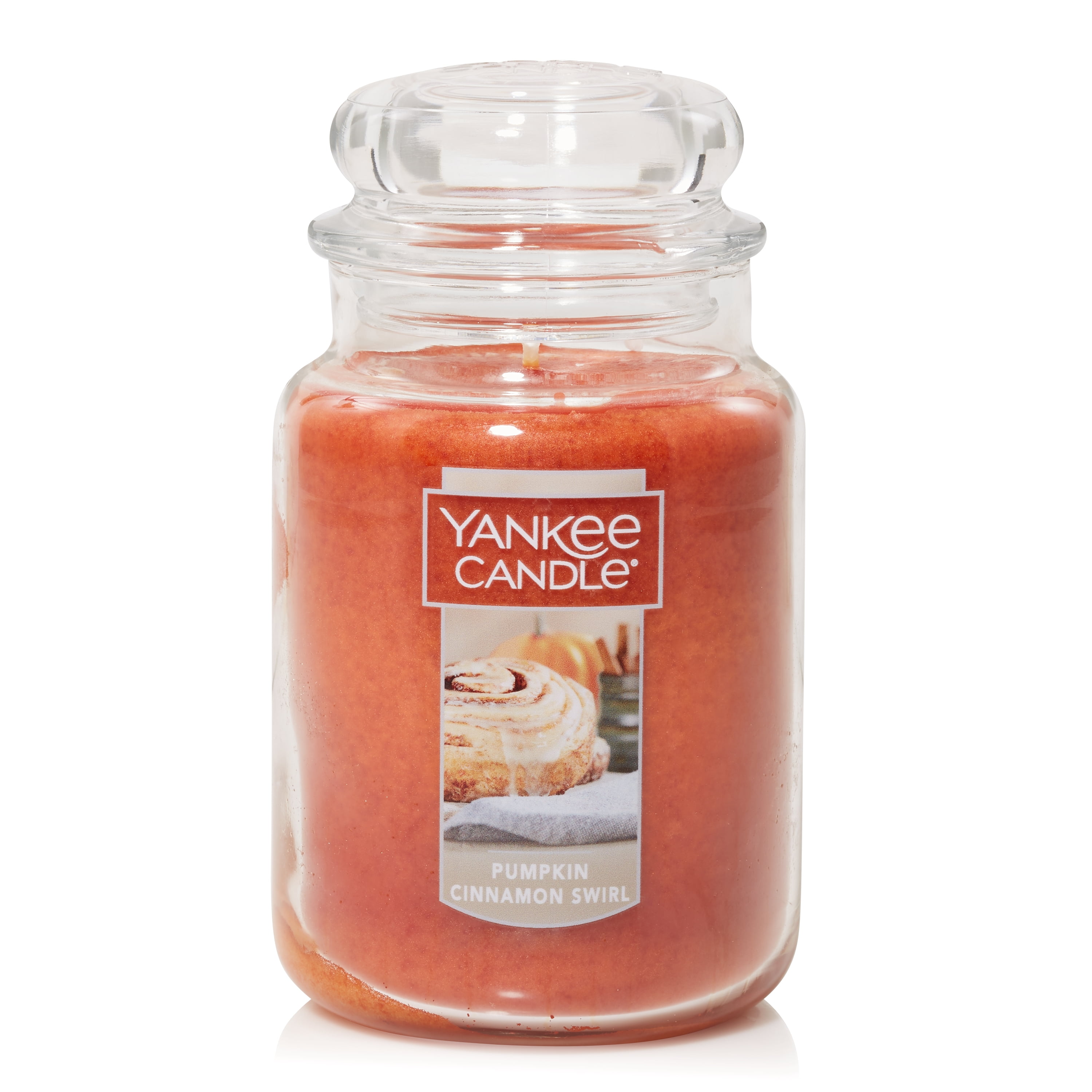Yankee Candle Pumpkin Cinnamon Swirl Original Large Scented Jar Candle, 22 oz