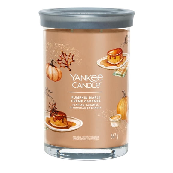 Yankee Candle PUMPKIN MAPLE CREME CARAMEL Large 2-Wick Signature Tumbler Candle
