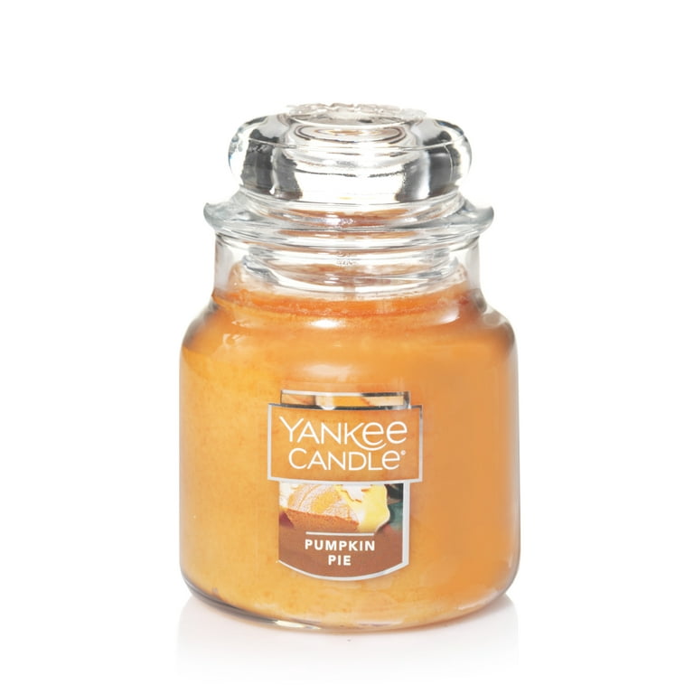 Yankee Candle Pumpkin Pie - 3.7 oz Original Small Jar: Seasonal/ Holiday,  Sweet and Spicy Scented , Premium-Grade Wax Candle with 20 Hours Burn Time