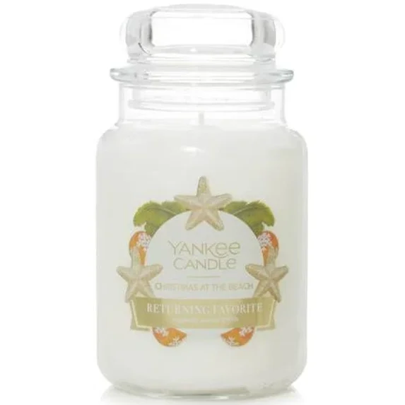 Yankee Candle Returning Favorite - Christmas at the Beach - Large Original Classic Jar Candle