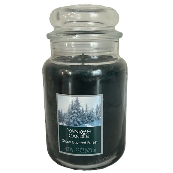 Yankee Candle SNOW COVERED FOREST Large Single Wick Original Jar Candle 22oz