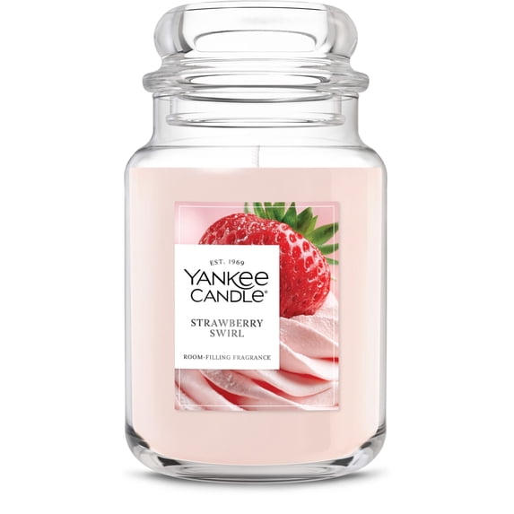 Yankee Candle Strawberry Swirl Original Large Jar Scented Candles, 22 oz