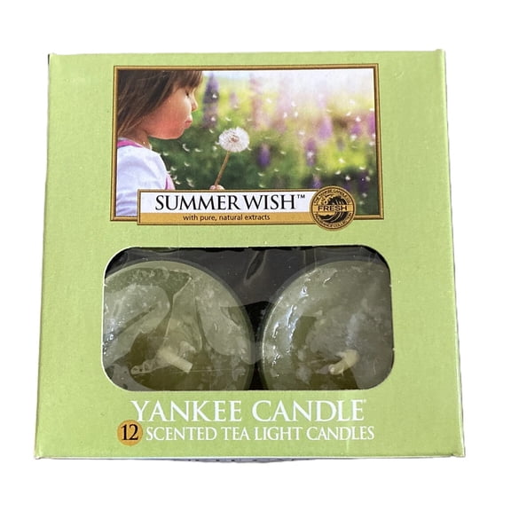Yankee Candle SUMMER WISH Fragranced Box of 12 Tea Lights