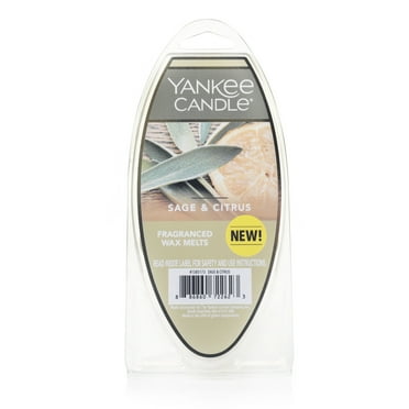 Yankee Candle Sage & Citrus Fragranced Wax Melts, 1 Pack of 6, 2.6 oz