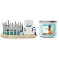 thumbnail image 1 of Yankee Candle Sailboat Beach Chairs Large 3-Wick Candle Holder Set with a Bahama Breeze 3 Wick Candle 2-pc Gift Set, 1 of 5